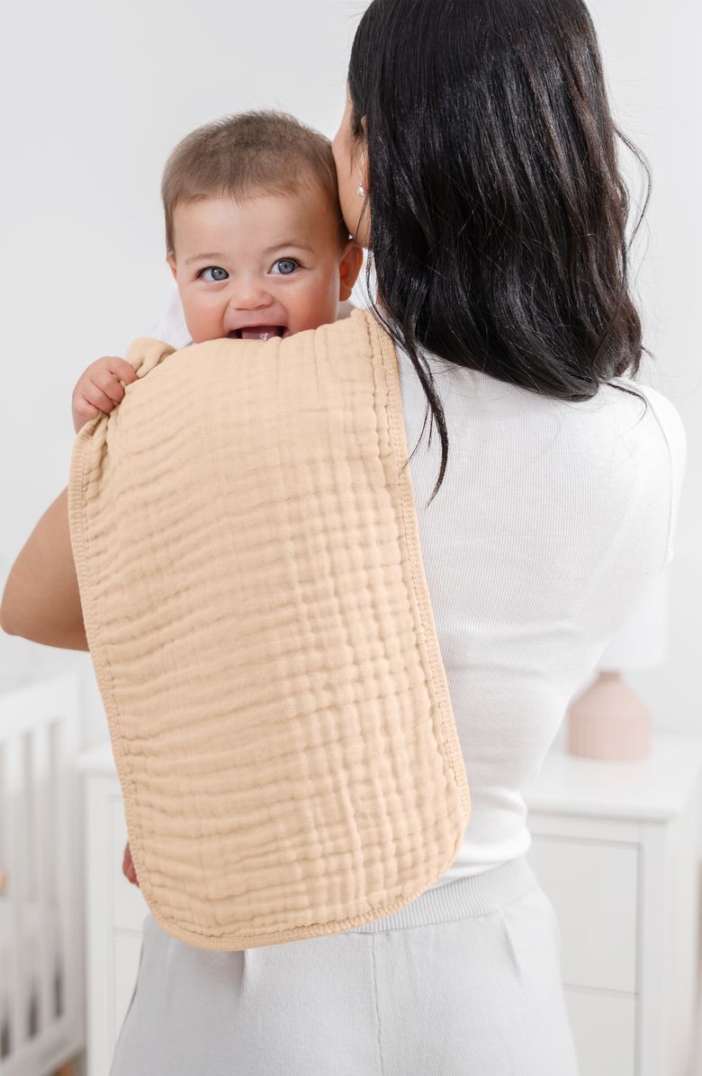 Comfy Cubs Muslin Burp Cloths - Pack of 6, Alternate, color, Cream
