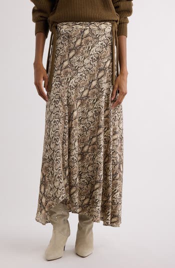 【Isabel marant】フレアマキシスカート「さくら」 Sakura floral silk-blend maxi skirt in multicoloured