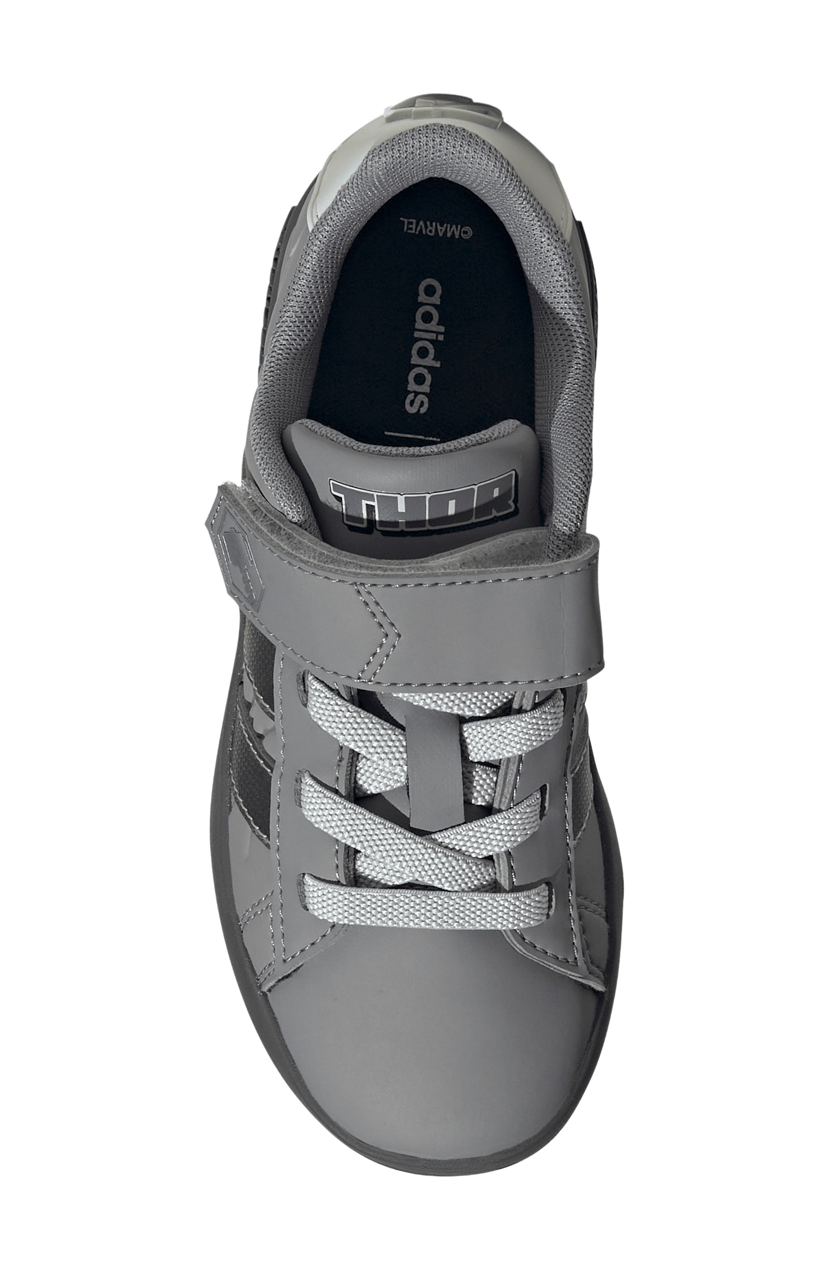 Kids' Grand Court Avengers Sneaker, Alternate, color, GREY/ SILVER/ GREY