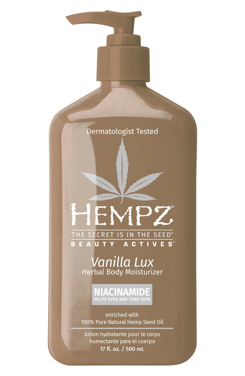 HEMPZ Vanilla Luxe Herbal Body Moisturizer, Main, color, Vanilla Lux