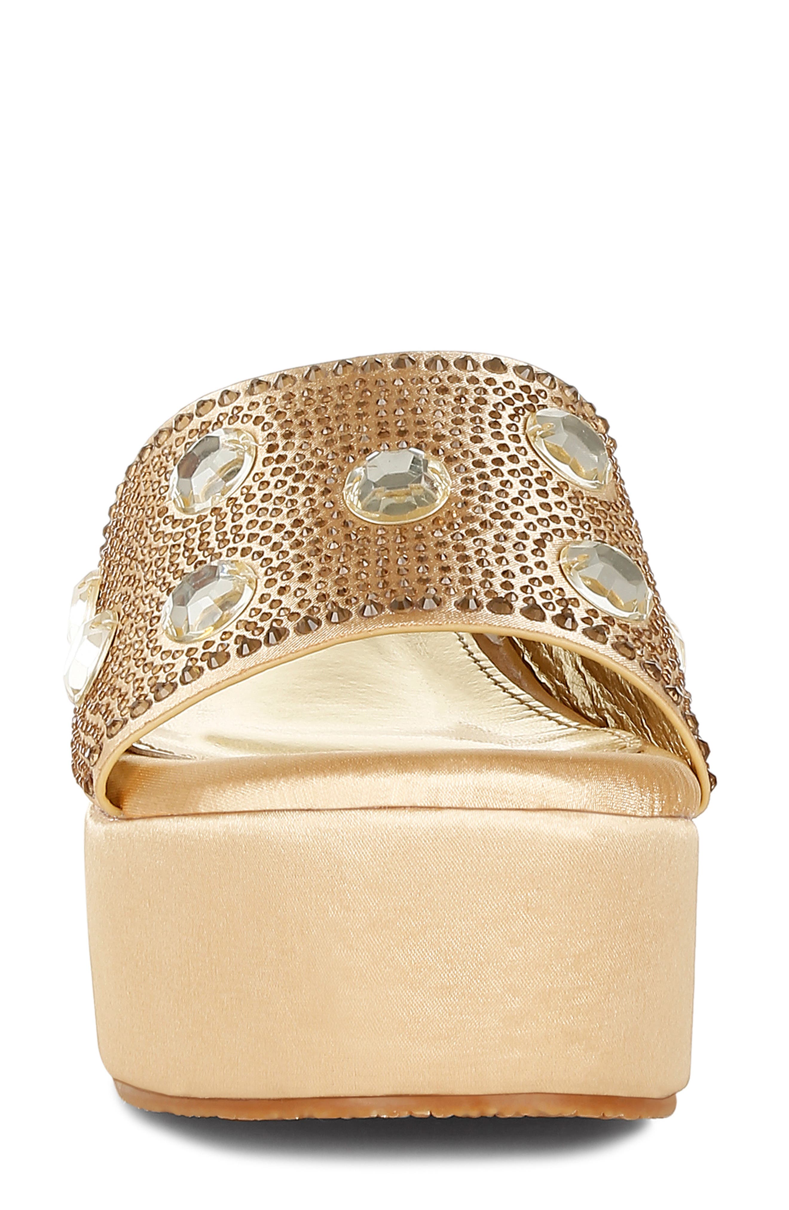 Meta Charts Wedge Sandal, Alternate, color, GOLD