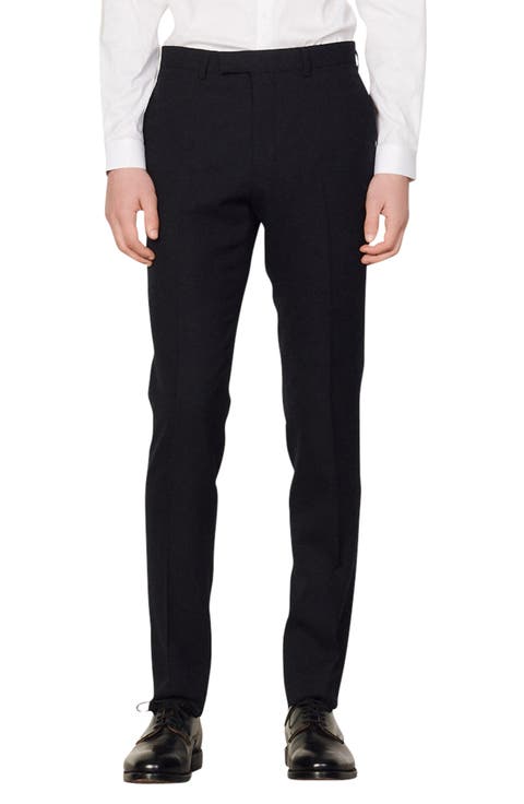 Wool suit trousers
