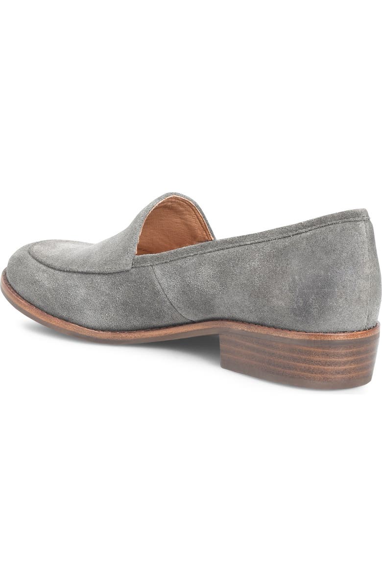 Söfft Napoli Loafer, Alternate, color, Smoke Suede
