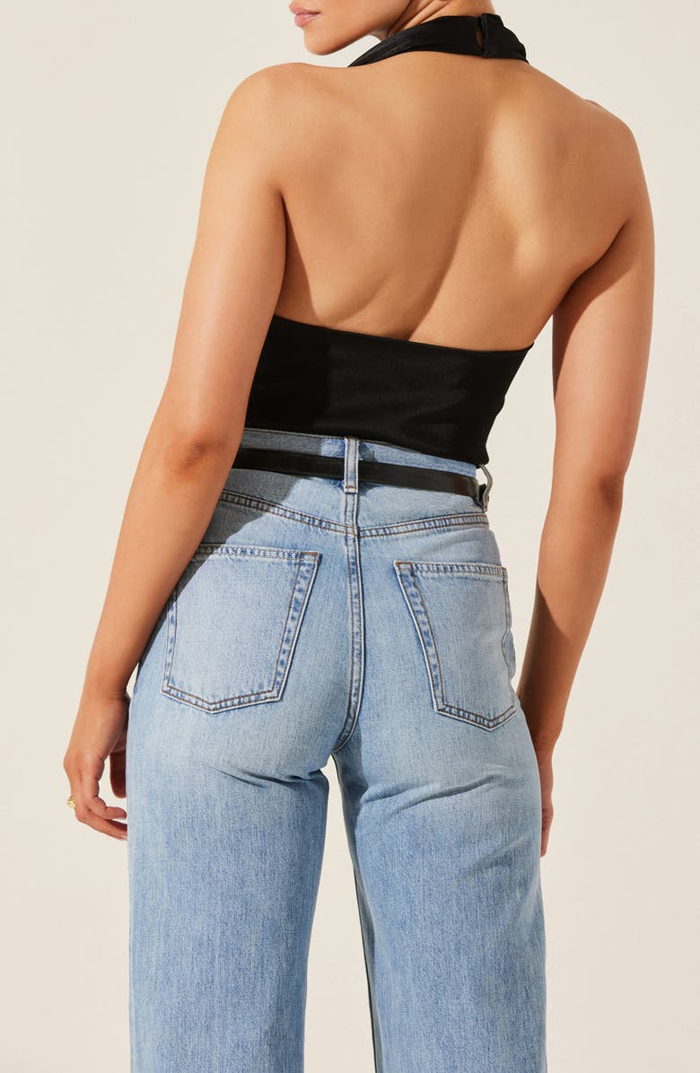 ASTR the Label Draped Satin Halter Top, Alternate, color, 