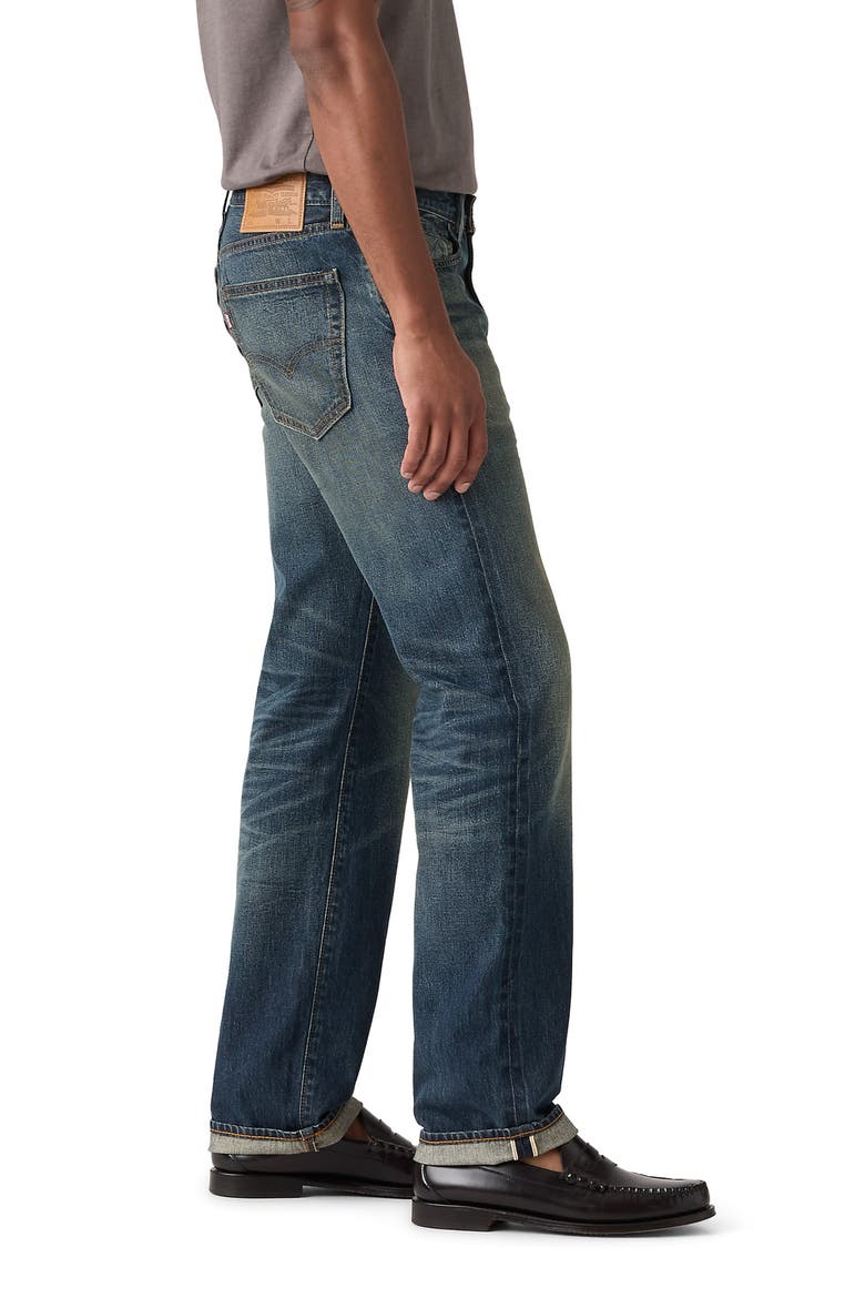 505™ Relaxed Straight Leg Selvedge Jeans, Alternate, color, GREATEST STORY SELVEDGE