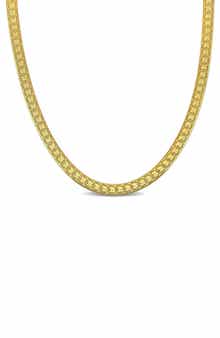 DELMAR Fancy Herringbone Chain Necklace