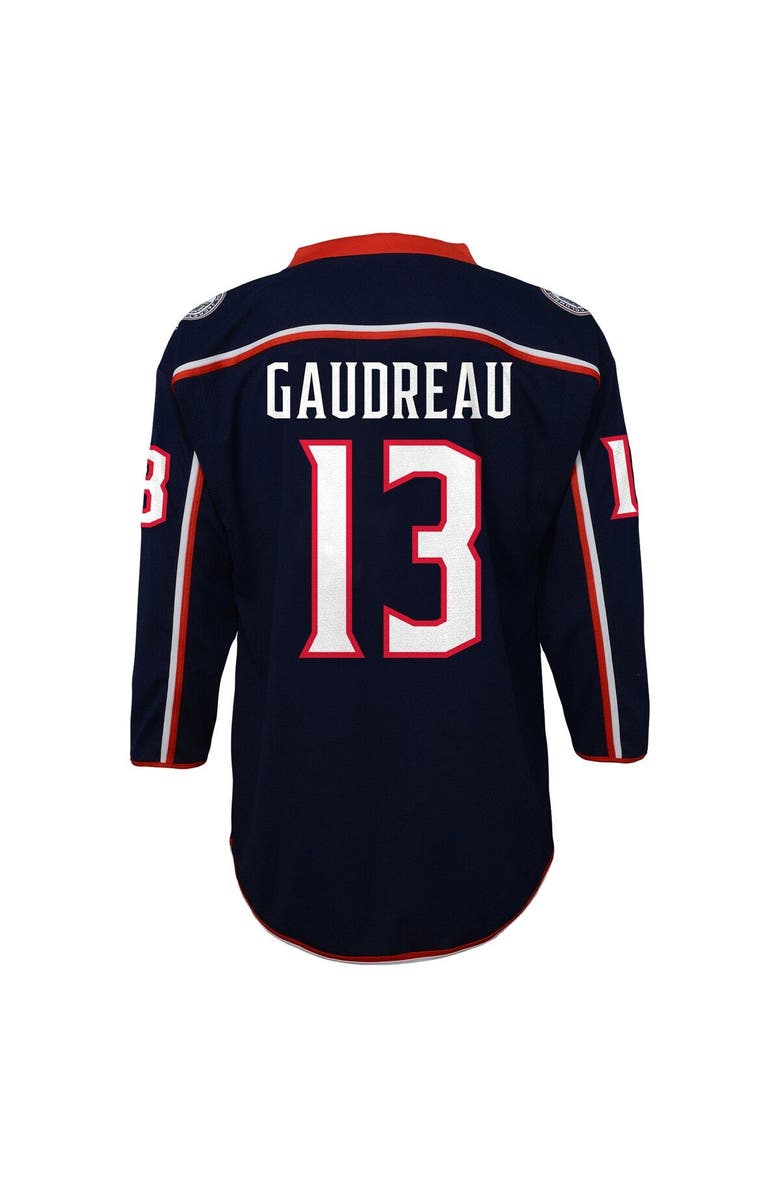 Outerstuff Youth Johnny Gaudreau Navy Columbus Blue Jackets Replica Player Jersey, Alternate, color, Navy