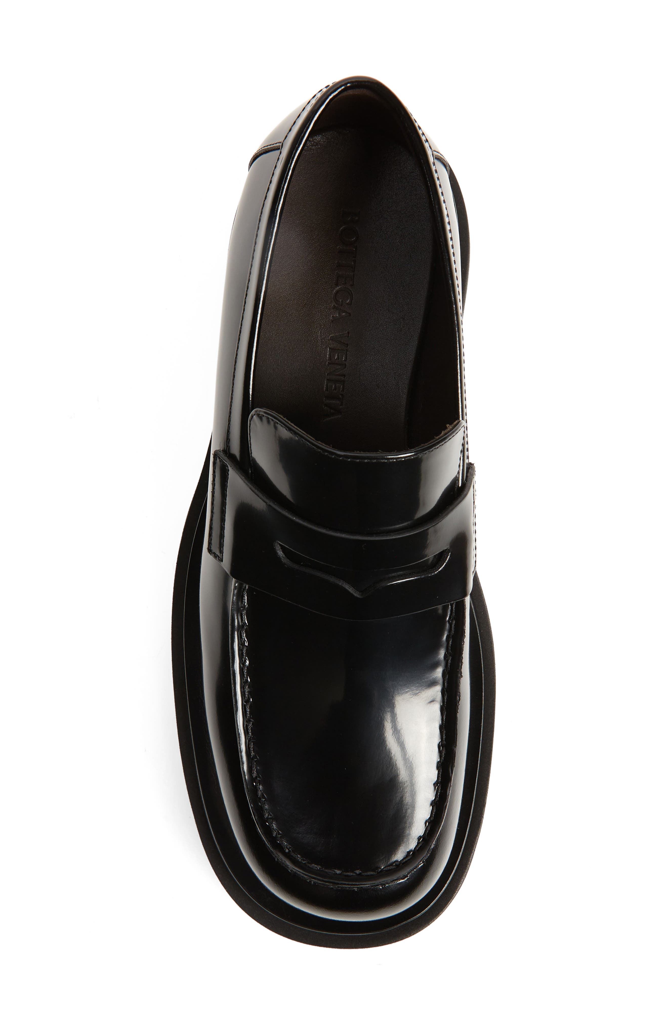 Bottega Veneta Lug Sole Loafer, Alternate, color, Black