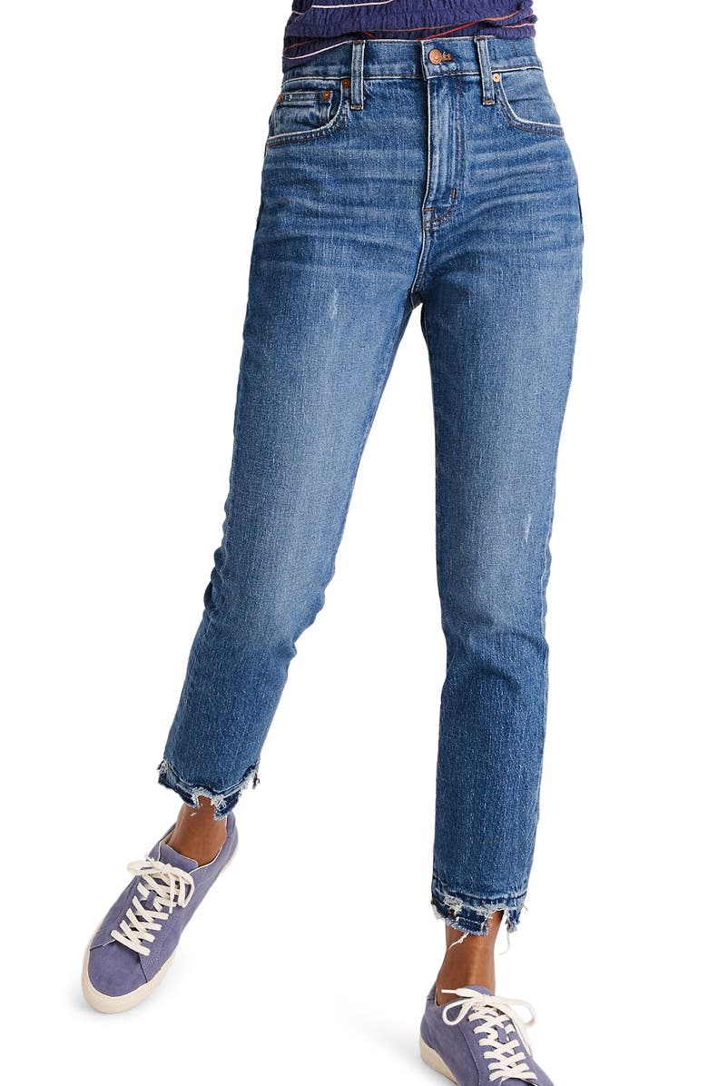 Madewell The High Rise Slim Boy Jeans, Main, color, 