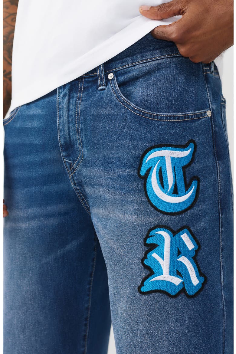 Bobby Appliqué Baggy Jeans, Alternate, color, MEDIUM BLAZE