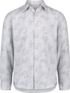 Robert Graham Knox Paisley Herringbone Cotton Button-Up Shirt