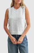All in Favor Pointelle Side Tie Tank