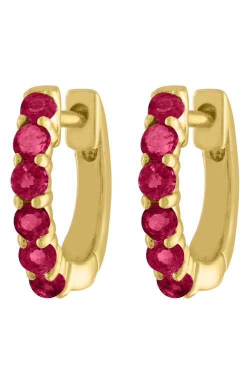 Eden Presley Sapphire Huggie Hoop Earrings In Gold