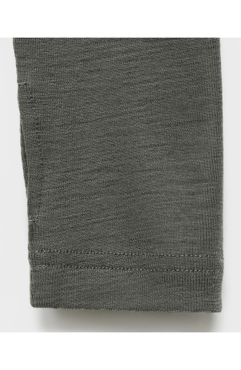 MANGO Wool Zip Hoodie, Alternate, color, Green