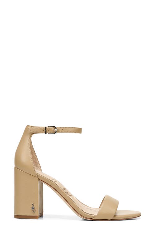 Sam Edelman Daniella Womens Leather Ankle Dress Sandals In Soft Beige