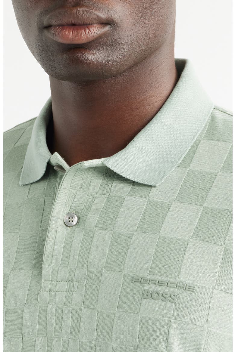 Porsche Spirit 70 Logo Jacquard Polo, Alternate, color, OPEN GREEN
