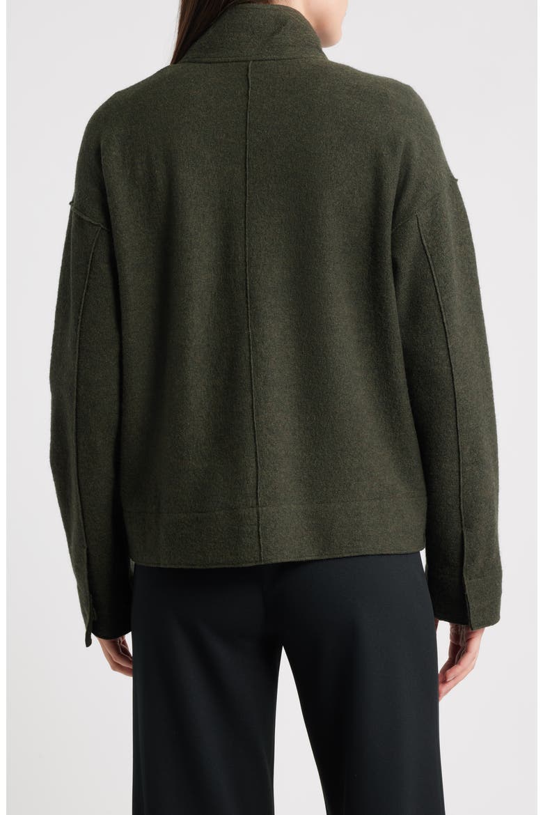 Boiled Wool Jacket, Alternate, color, WOODLAND