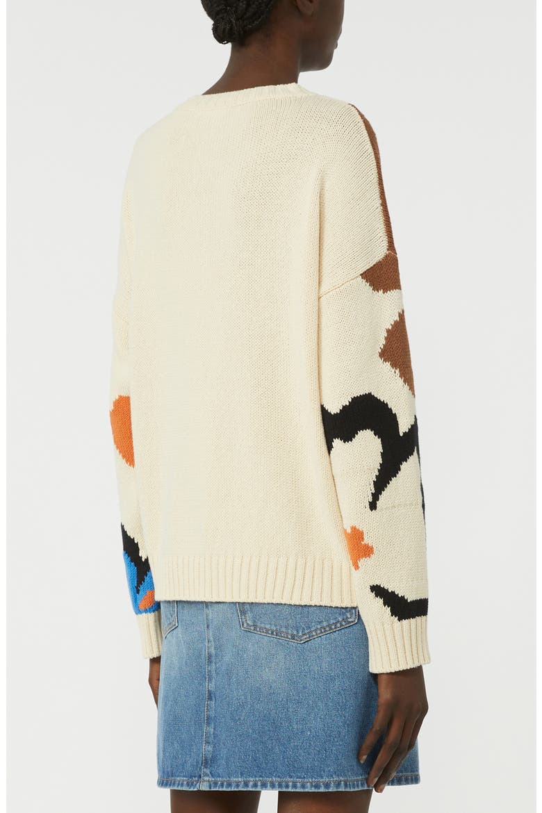 Celebre Floral Oversize Sweater, Alternate, color, IVORY MULTI