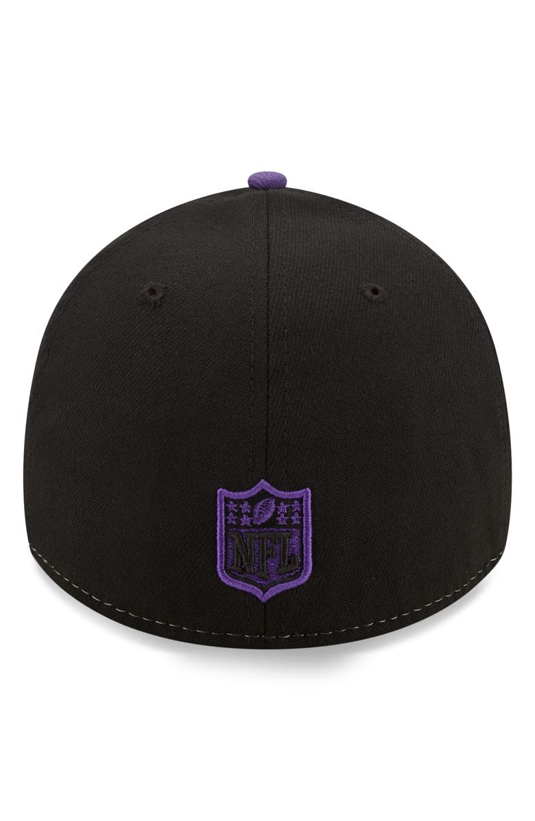 New Era Men's New Era Black/Purple Baltimore Ravens Surge 39THIRTY Flex Hat, Alternate, color, 