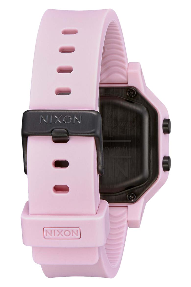 Siren Digital Recycled Plastic Strap Watch, 36mm, Alternate, color, PALE PINK