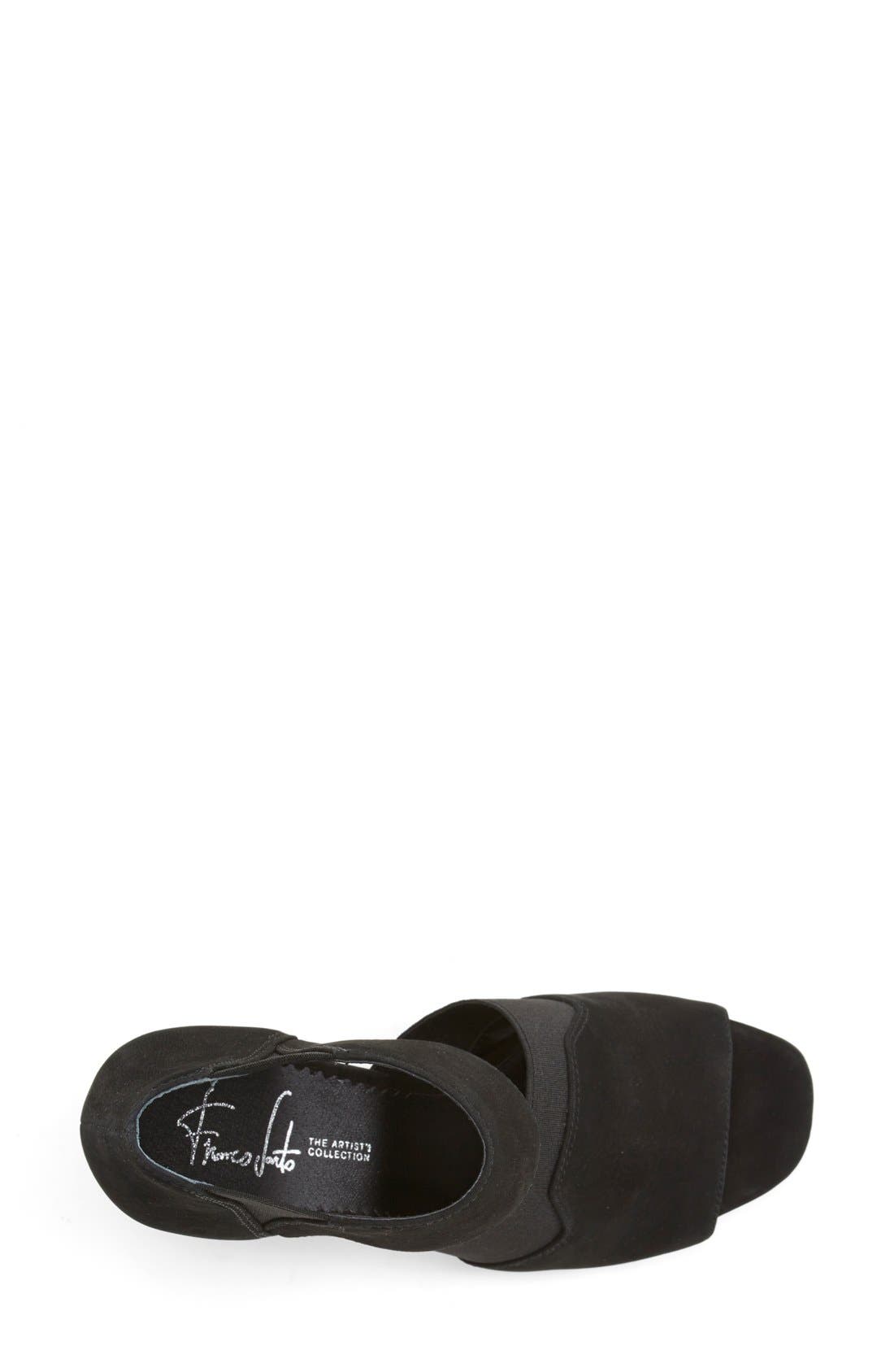 'Brass' Sandal, Alternate, color, BLACK NUBUCK LEATHER