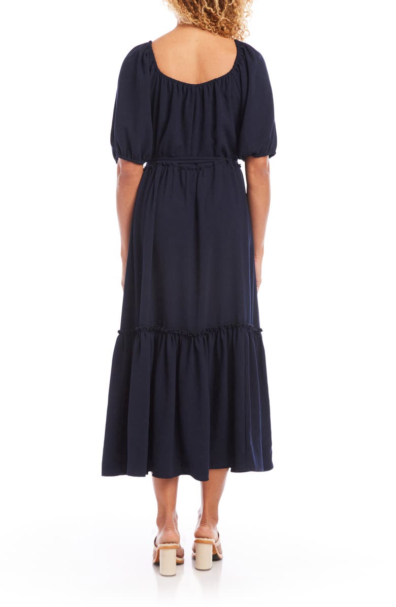 Karen Kane Puff Sleeve Maxi Dress, Alternate, color,