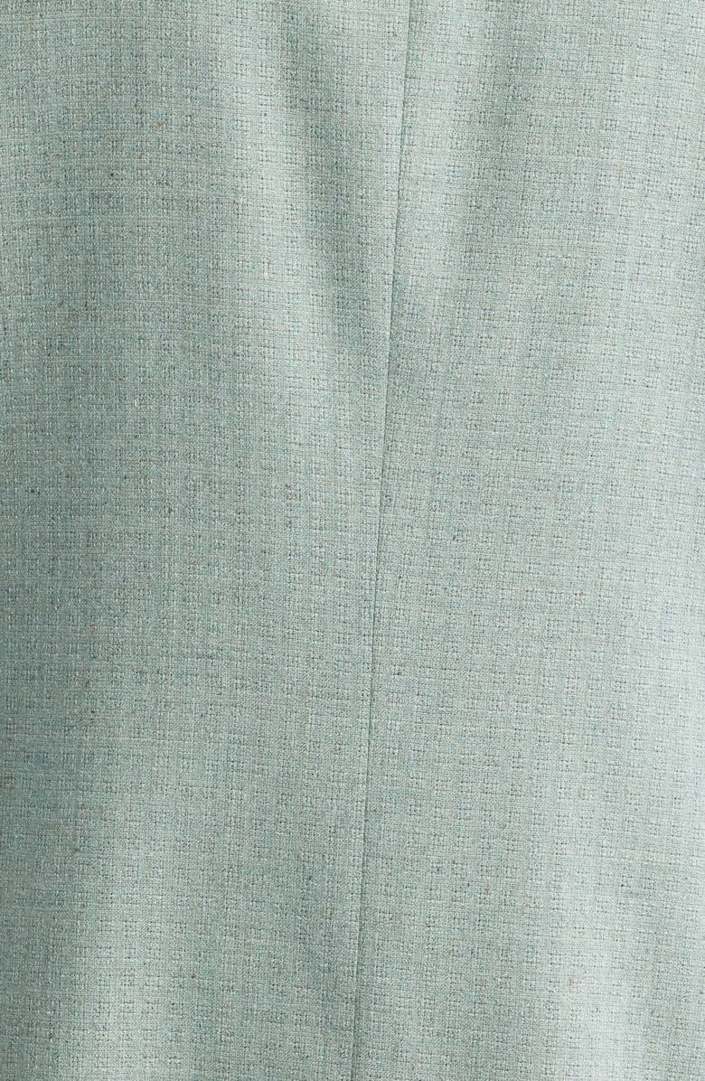 Canali Trim Fit Light Green Check Textured Silk & Wool Sport Coat, Alternate, color, Light Green