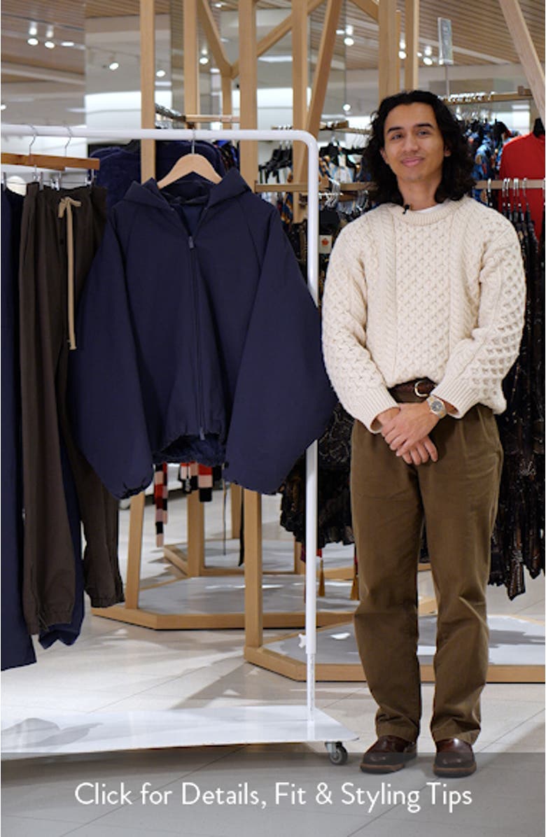 Fear of God Essentials Military Hooded Bomber Jacket | Nordstrom