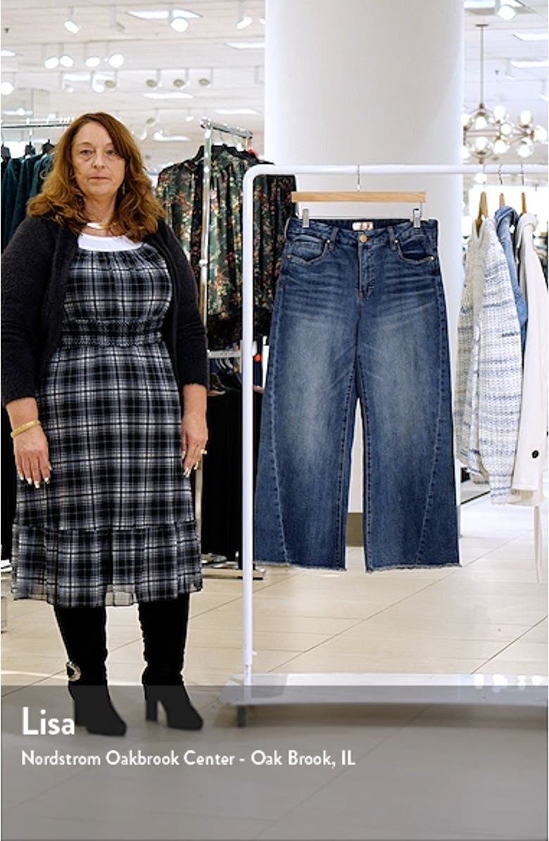 Meg Seamed High Waist Ankle Wide Leg Jeans, sales video thumbnail