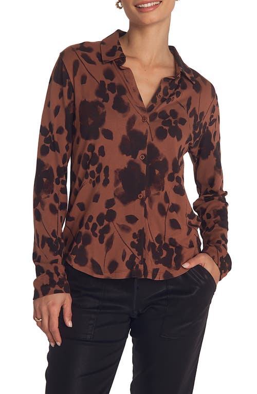 Bella Dahl Print Shirt In Brown