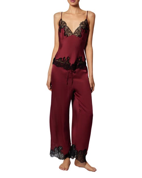 Kiki De Montparnasse Giselle Pajama Pant In Red