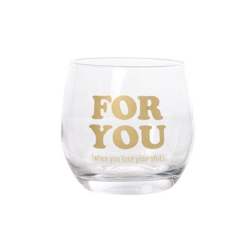 Totalee Gift For Me/you Mini Glasses Set Of 2 Glass Clear 10 oz In Transparent