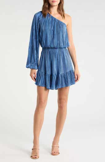 Ramy Brook Raashi One-Shoulder Micropleat Minidress