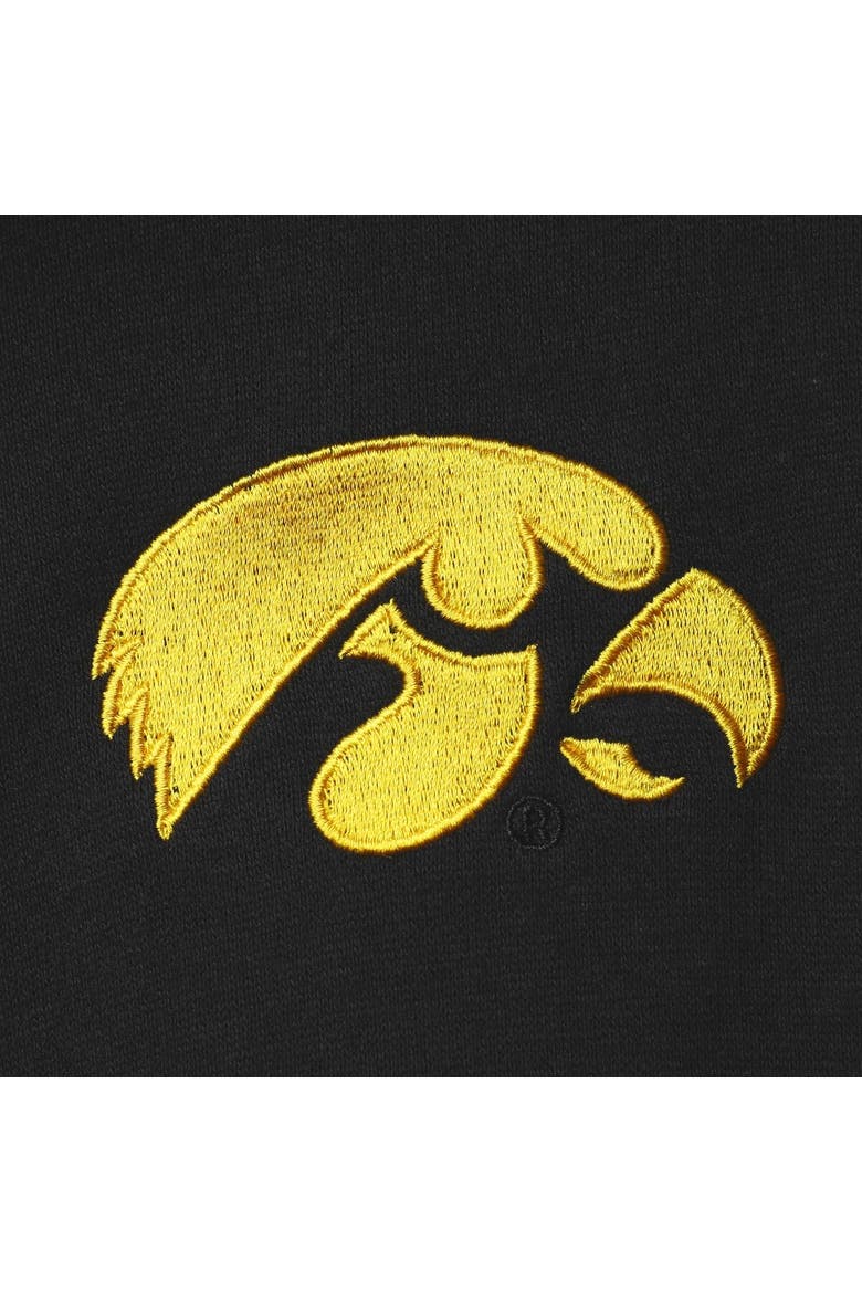 Men's Colosseum Black Iowa Hawkeyes Tortugas Logo Quarter-Zip Jacket, Alternate, color, Black