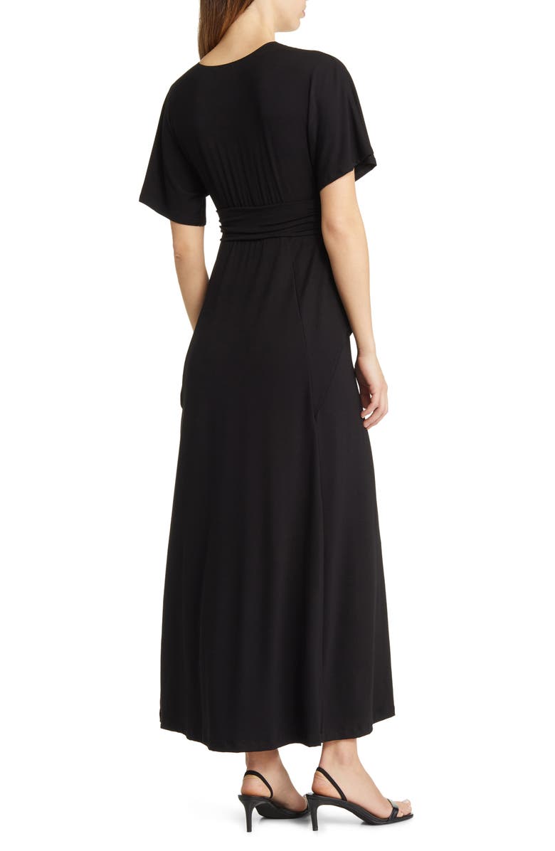 Kiyonna Indie Surplice V-Neck Maxi Dress, Alternate, color, 