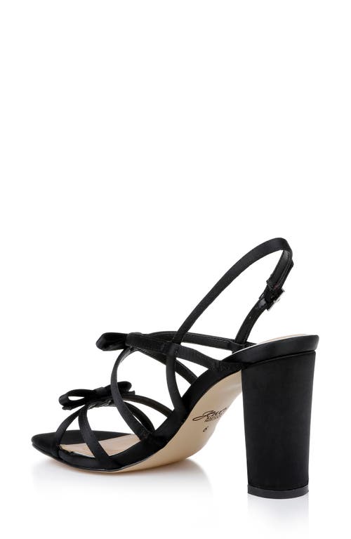 Jewel Badgley Mischka Eliza Strappy Slingback Sandal In Black