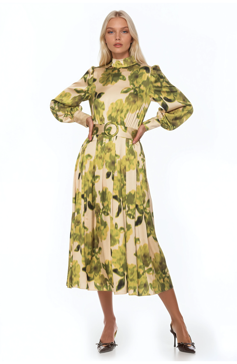 Alexia Admor Safiya Dress, Main, color, Green Floral