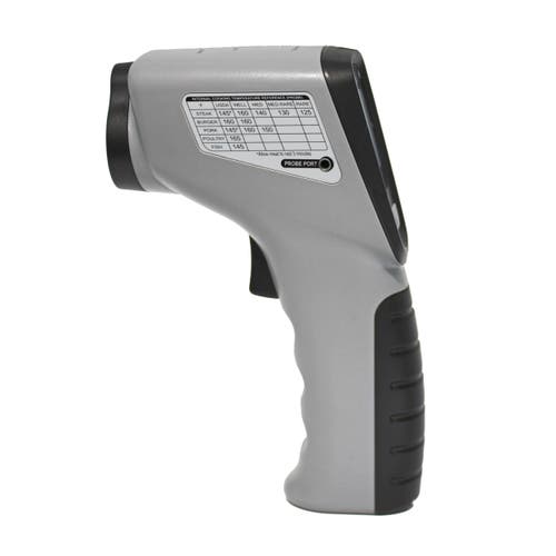 Escali Infrared Surface And Probe Digital Thermometer In Black