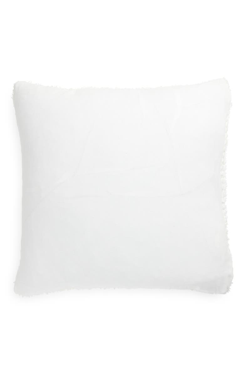 Tahari Chenille Tweed Accent Pillow, Alternate, color, Ivory