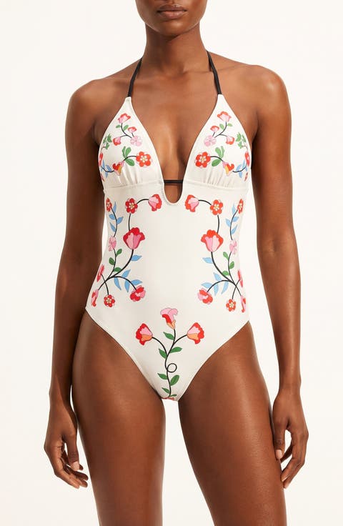 Noir Bloom Reversible One Piece Swimsuit