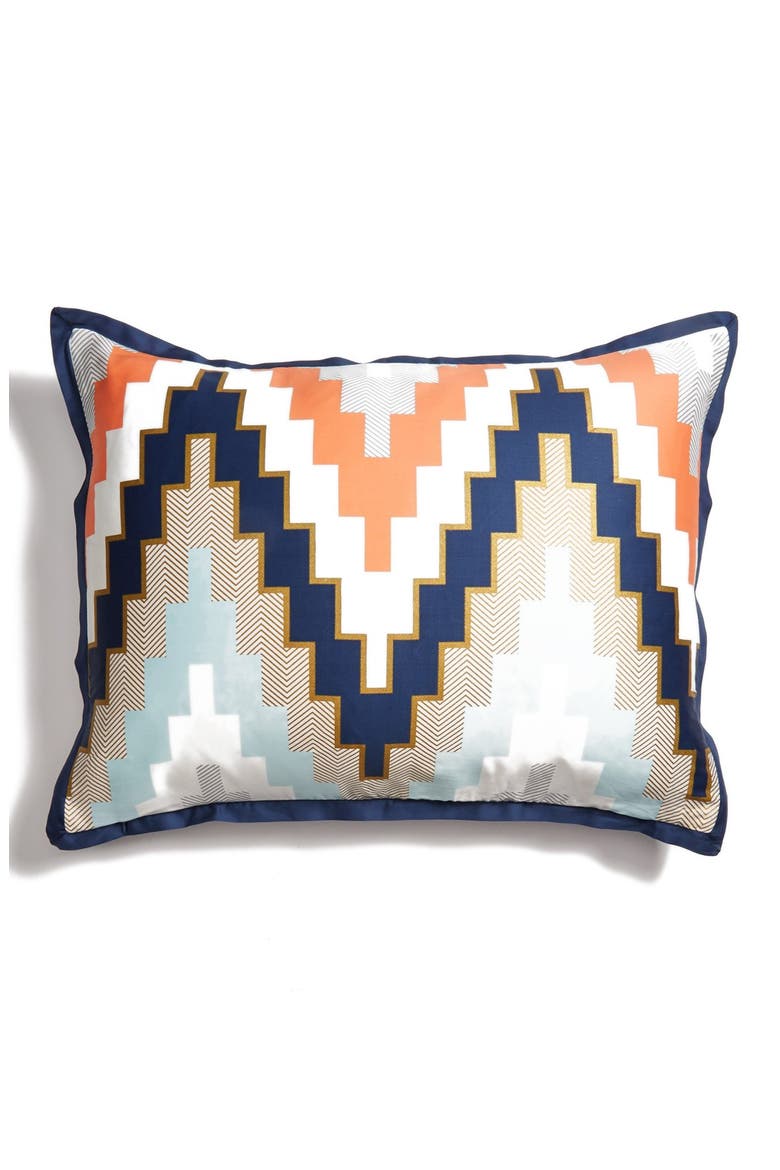 Harper Reversible Duvet Cover & Sham Set, Alternate, color, NAVY