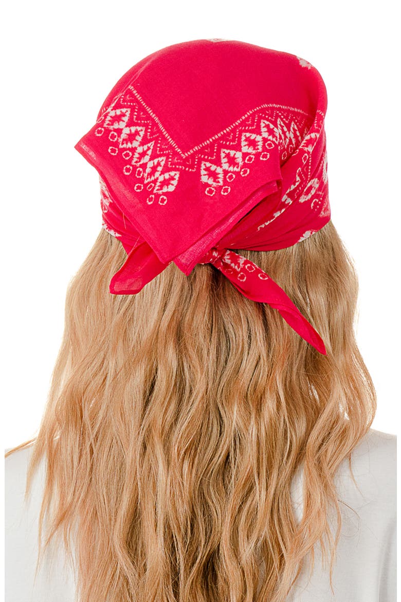 Tie Dye Bandana, Alternate, color, PINK