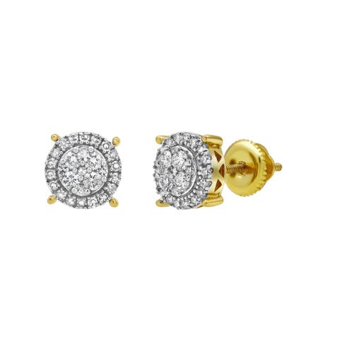 Dreamcatcher Deluxe 14K Yellow Gold Diamond Stud Earrings - 0.33ct.