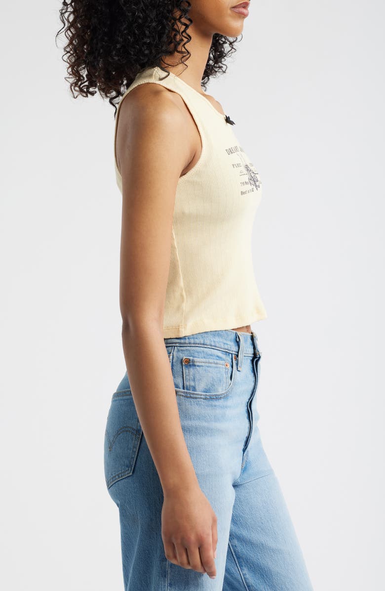 Daydreamer Dreamy Jones Cotton Graphic Tank, Alternate, color, Butter Yellow