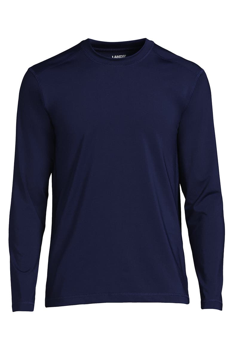 Long Sleeve Swim Tee Rash Guard, Alternate, color, Deep Sea Navy