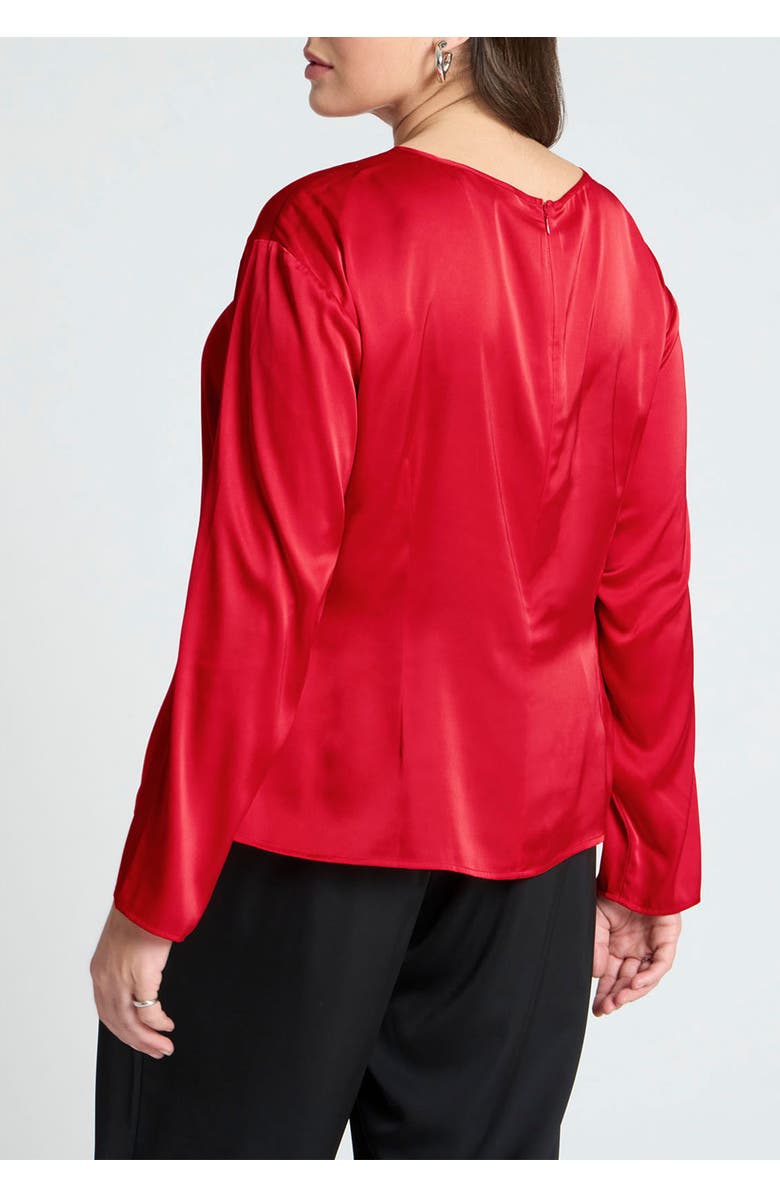 ELOQUII Shirred Body Top, Alternate, color, 