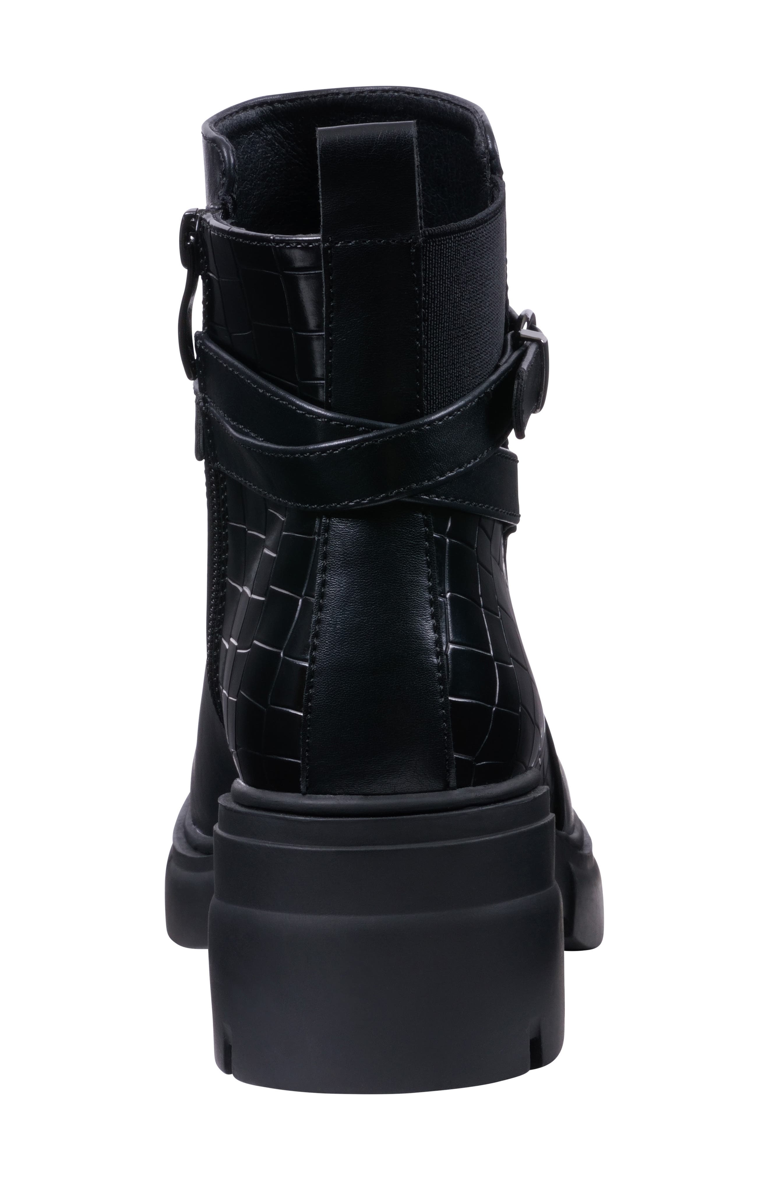 GOOD CHOICE NEW YORK Troy Lug Sole Boot, Alternate, color, Black