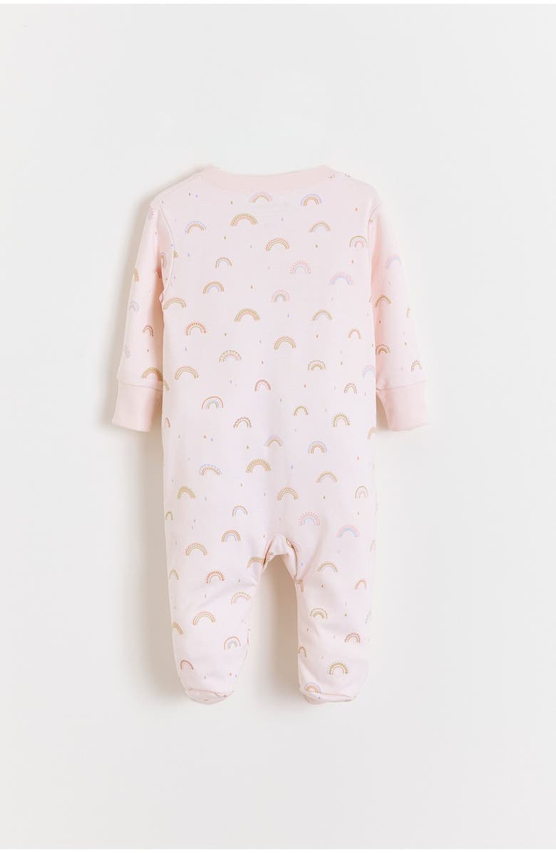 Babycottons Whimsy Zip Footed Pajama for Infant, Alternate, color, Pink