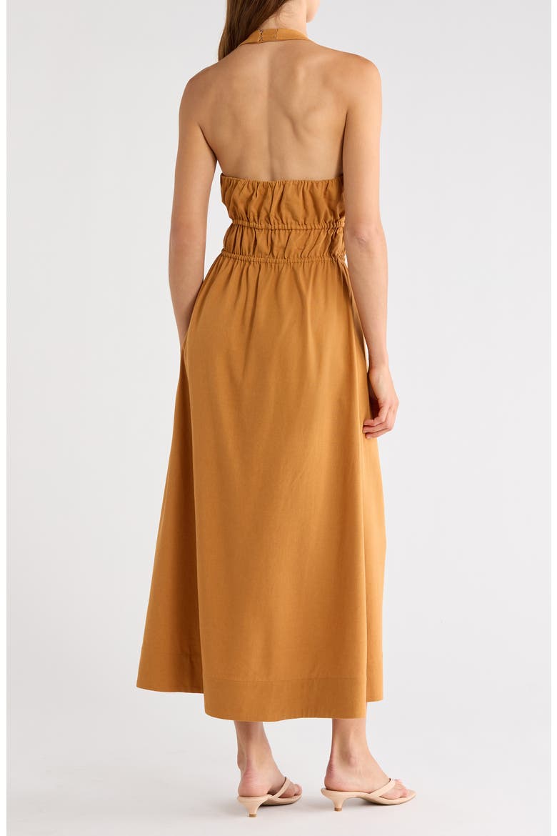 Alysha Halter Midi Dress, Alternate, color, MONARCH