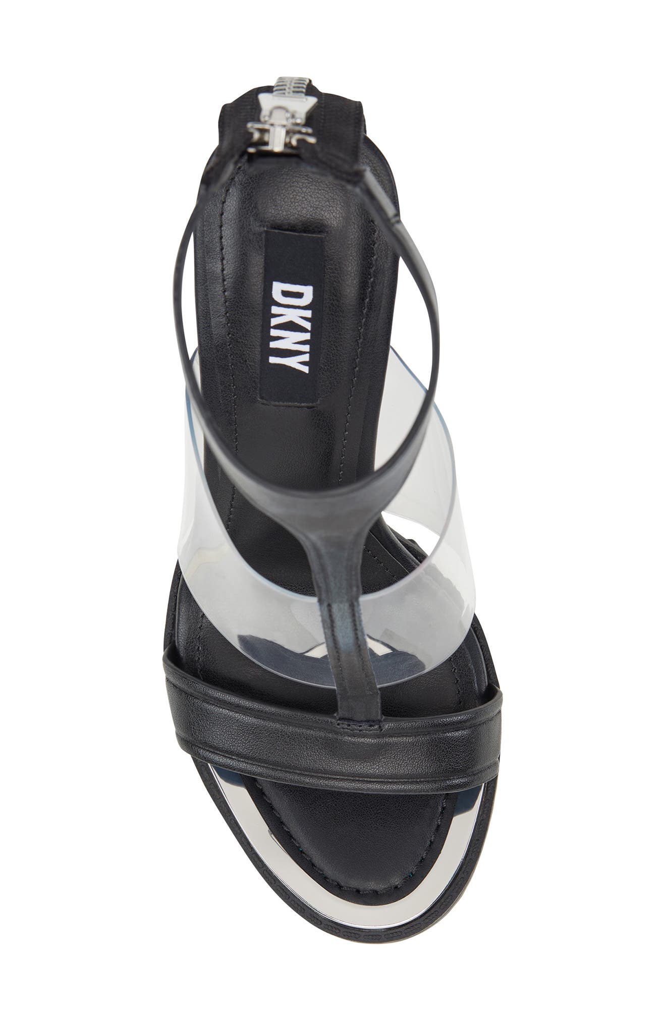 DKNY Braydi Ankle Strap Sandal, Alternate, color, Black